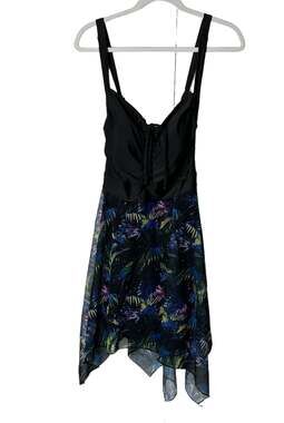 NEW NWT Bloomchic Tropical Ruched Ties Hanky Hem Criss Cross Swimsuit Size 18-20